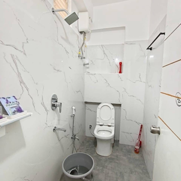 Bathroom in 2 BHK Apartment at BM Residency Kondapur, Masjid Banda – for Rent