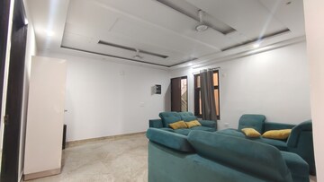 Living Room in 3 BHK Builder Floor at Palm Residency Chhatarpur, Chattarpur – for Rent