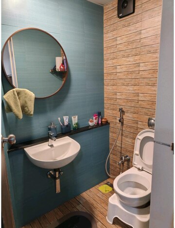 Bathroom in 2 BHK Apartment at Lodha Crown Quality Homes, Majiwada – for Rent