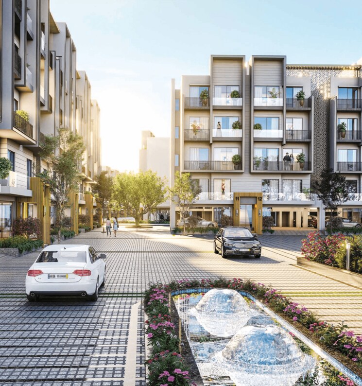 Exterior View, smart-world-orchard 2.5 Bedroom 1150 Sq.Ft. Builder Floor In Sector 61 Gurgaon 9155949