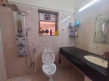 Bathroom in 3 BHK Apartment at Cosmic Heights, Bhakti Park – for Rent