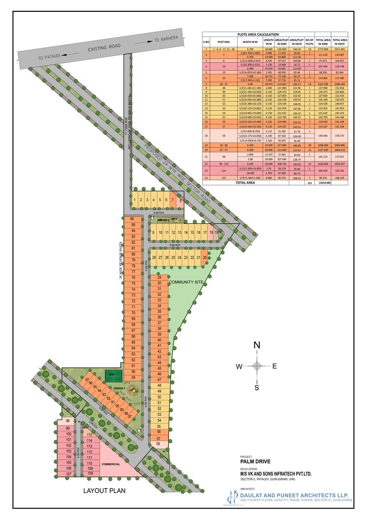 Other, vks-palm-drive  104 Sq.Yd. Plot In Pataudi Gurgaon 9156283