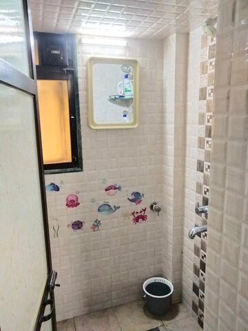 Bathroom in 1 BHK Apartment at Virgo CHS, Malad West – for Rent