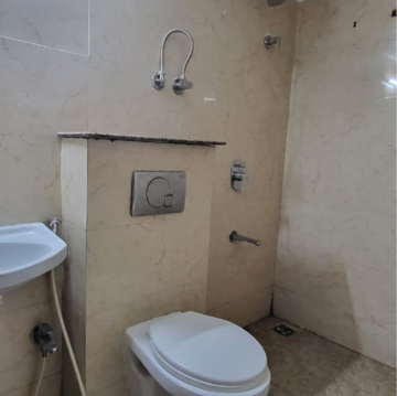 Bathroom in 1 BHK Apartment at Prarthana Rajkamal Park, Mint Colony – for Rent