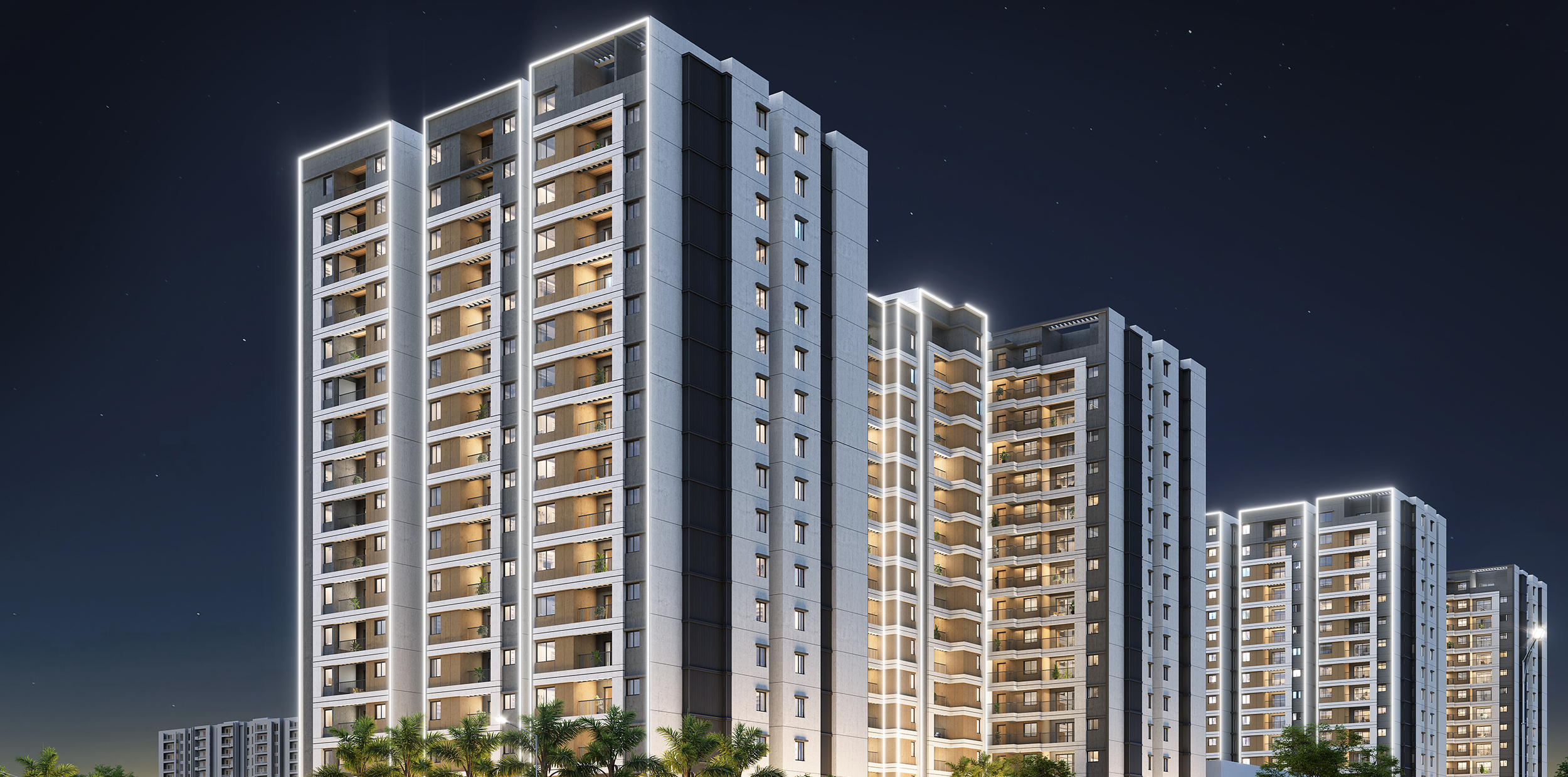 2 BHK 699 Sq.Ft. Apartment in Radiance Solitaire