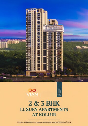 3 BHK Apartment For Sale in Vian Mrida, Kollur