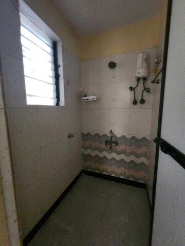 Bathroom in 1 BHK Apartment at Kopar Khairane – for Rent