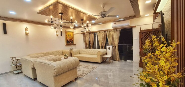 Living Room, global-precioso-apartment 3 Bedroom 3350 Sq.Ft. Apartment In Kharadi Pune 9156879