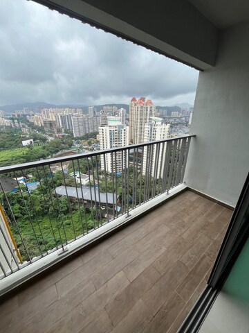 Balcony in 2 BHK Apartment at Sudarshan Sky Garden, Ghodbunder Road – for Rent