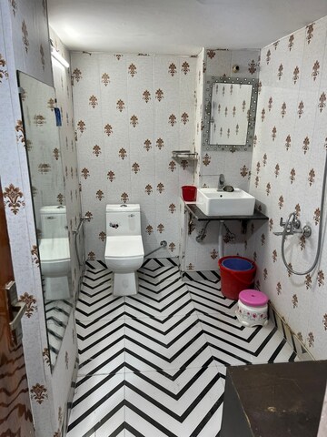 Bathroom in 1 RK Builder Floor at Freedom Fighters Enclave – for Rent