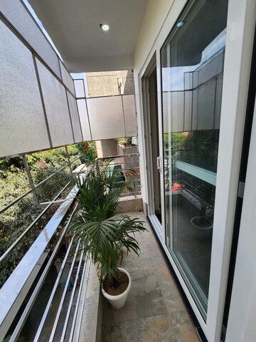 Balcony in 2 BHK Builder Floor at Freedom Fighters Enclave – for Rent