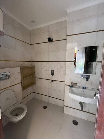 Bathroom in 2 BHK Builder Floor at Saket – for Rent