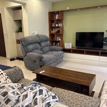Living Room in 3 BHK Apartment at SJR Blue Waters, Off Sarjapur Road – for Rent
