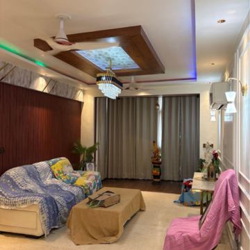 Living Room in 3.5 BHK Builder Floor at MKS County, Sohna Sector 2 – for Sale