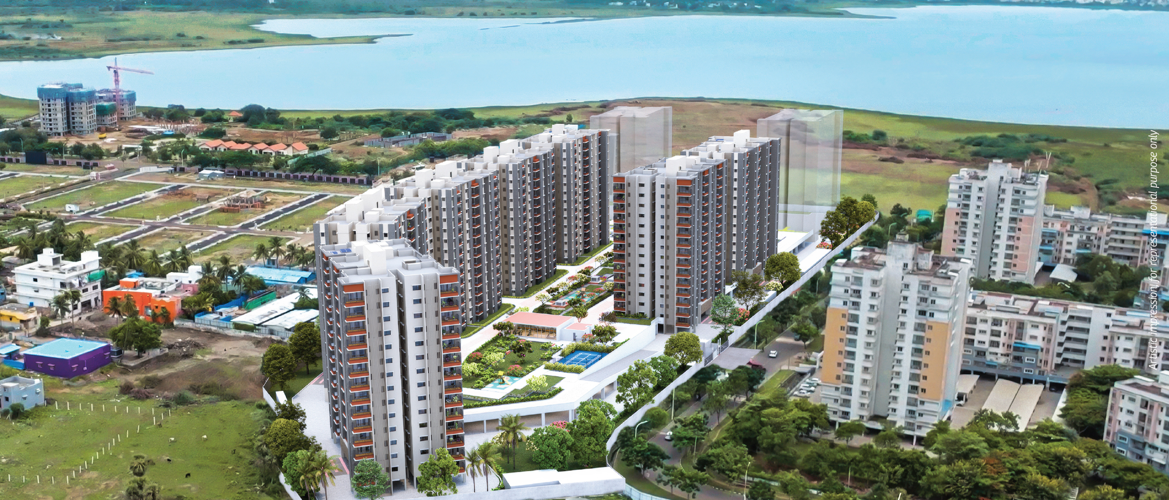 2 BHK 1079 Sq.Ft. Apartment in Mahindra Lakewoods