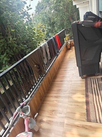 Balcony in 3 BHK Builder Floor at Gadaipur – for Rent