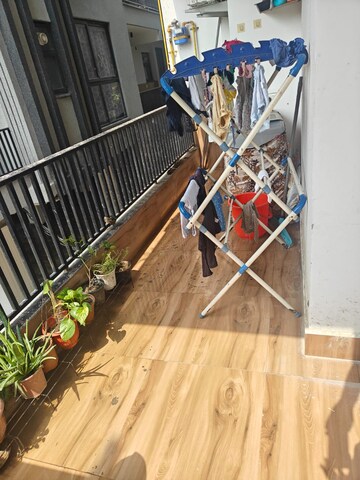 Balcony in 3 BHK Builder Floor at Gadaipur – for Rent