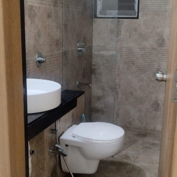 Bathroom in 2 BHK Apartment at Kohinoor Zen Estate, Santipur – for Rent