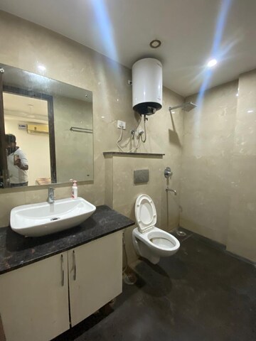 Bathroom in 3 BHK Builder Floor at Saket – for Rent