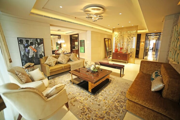 Living Room, m3m-golf-estate 4 Bedroom 4098 Sq.Ft. Apartment In Sector 65 Gurgaon 9158208