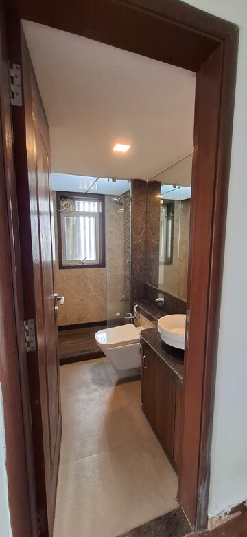 Bathroom in 3 BHK Apartment at K Raheja Heights, Malad East – for Rent