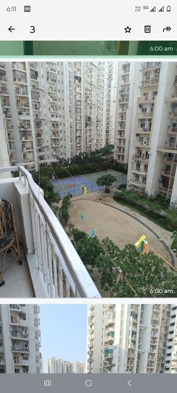 Balcony in 2 BHK Apartment at Antriksh Golf View, Sector 78 – for Rent