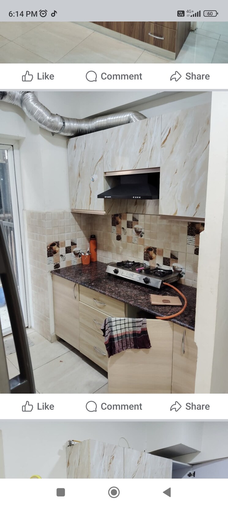 Kitchen, gaur-city-2-14th-avenue 3 Bedroom 719 Sq.Ft. Apartment In Sector 16c Greater Noida Greater Noida 9159072