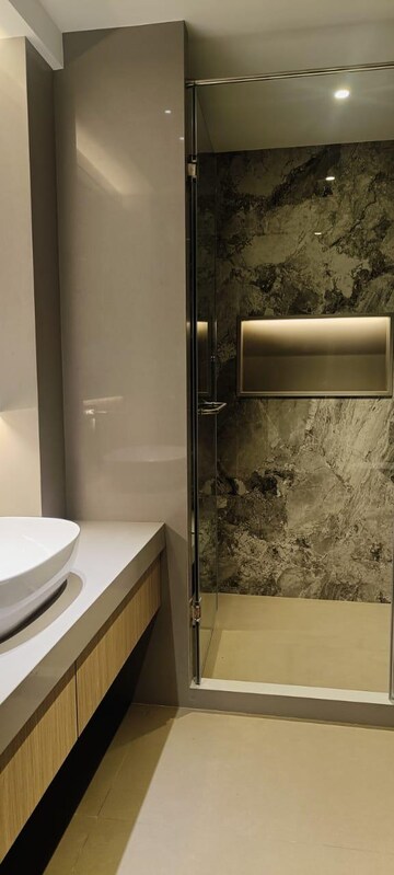 Bathroom in 4 BHK Apartment at Raiaskaran Parthenon, Andheri West – for Rent