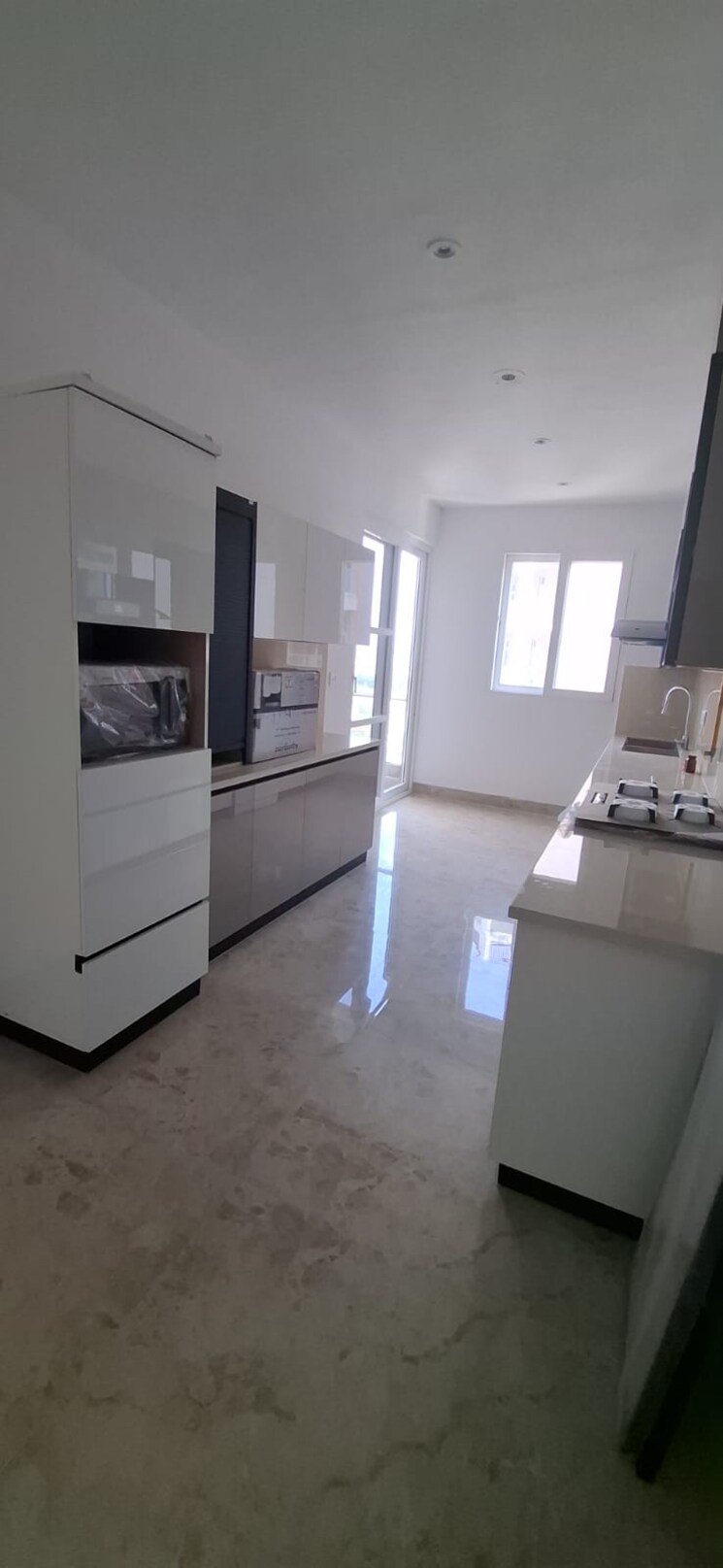 Kitchen, trishla-city 3 Bedroom 2095 Sq.Ft. Apartment In Patiala Road Zirakpur 9159097