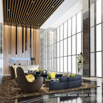 Living Room in 4 BHK Apartment at Fusion The Brook, Sector 12 Greater Noida – for Sale
