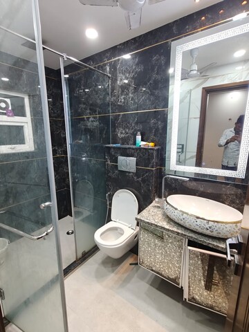 Bathroom in 3 BHK Apartment at Vasant Kunj – for Rent