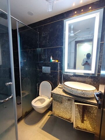 Bathroom in 3 BHK Apartment at Vasant Kunj – for Rent