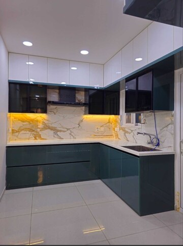Kitchen in 3 BHK Apartment at Rajapushpa Provincia, Narsingi – for Rent