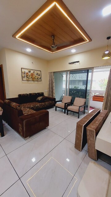 Living Room in 3 BHK Apartment at Thaltej – for Rent