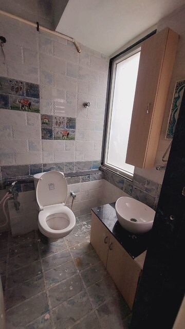 Bathroom in 3 BHK Apartment at Thaltej – for Rent