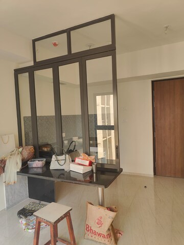 Living Room in 1 BHK Apartment at Lodha Crown Quality Homes, Majiwada – for Rent