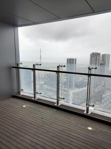 Balcony in 4 BHK Apartment at Lodha The World Towers World One Tier 2, Worli – for Rent