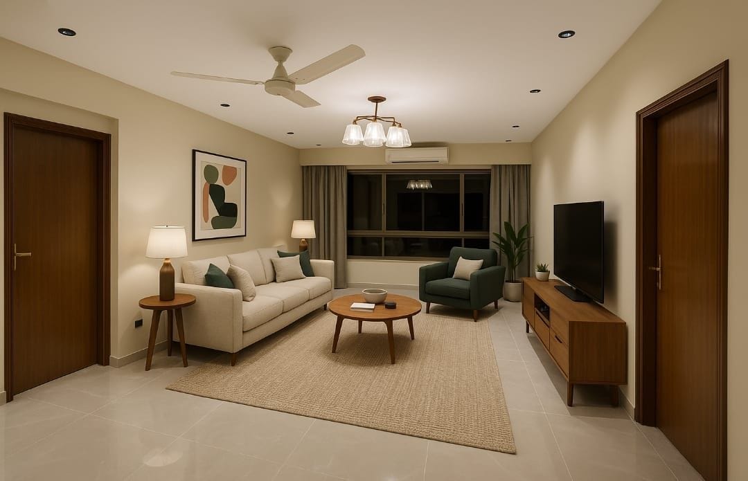 2 BHK + Pooja Room Apartment For Sale in Happy Home Siddhachal