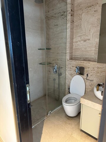 Bathroom in 4 BHK Apartment at Omkar 1973, Worli – for Rent