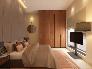 Bedroom in 4 BHK Apartment at Chandak Cornerstone, Worli – for Rent