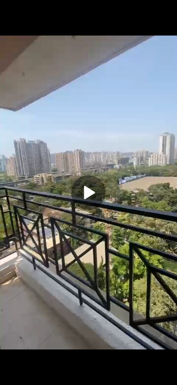 Balcony in 2 BHK Apartment at Cosmos Habitat, Majiwada – for Rent
