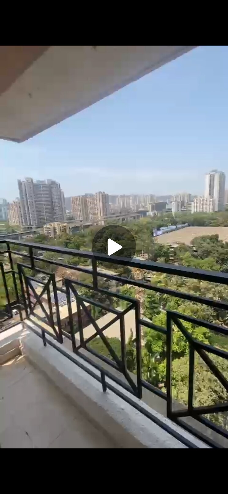 Balcony, cosmos-habitat 2 Bedroom 701 Sq.Ft. Apartment In Majiwada Thane 9160016