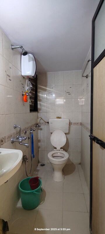 Bathroom in 1 BHK Apartment at Bhandup East – for Rent