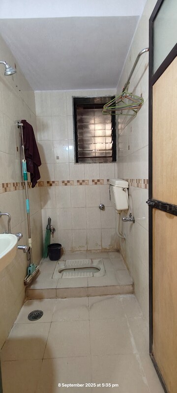 Bathroom in 1 BHK Apartment at Bhandup East – for Rent