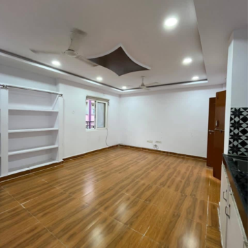 Kitchen in 1 RK Apartment at SSV Residency Kondapur, Masjid Banda – for Rent
