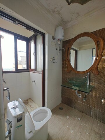Bathroom in 3 BHK Apartment at Keshav Kunj IV, Seawoods – for Rent