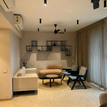 Living Room in 3 BHK Apartment at One Hiranandani Park, Brahmand – for Rent