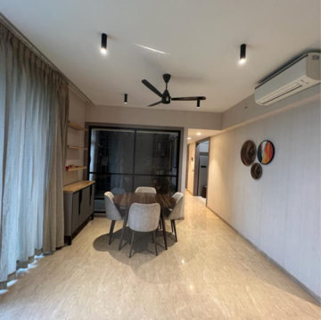 Living Room in 3 BHK Apartment at One Hiranandani Park, Brahmand – for Rent