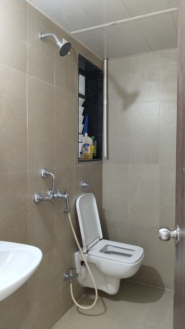 Bathroom in 1 BHK Apartment at Runwal My City Phase II Cluster 05, Dombivli East – for Rent