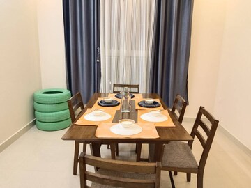 Living Room in 2 BHK Apartment at Pashmina Waterfront, Old Madras Road – for Rent